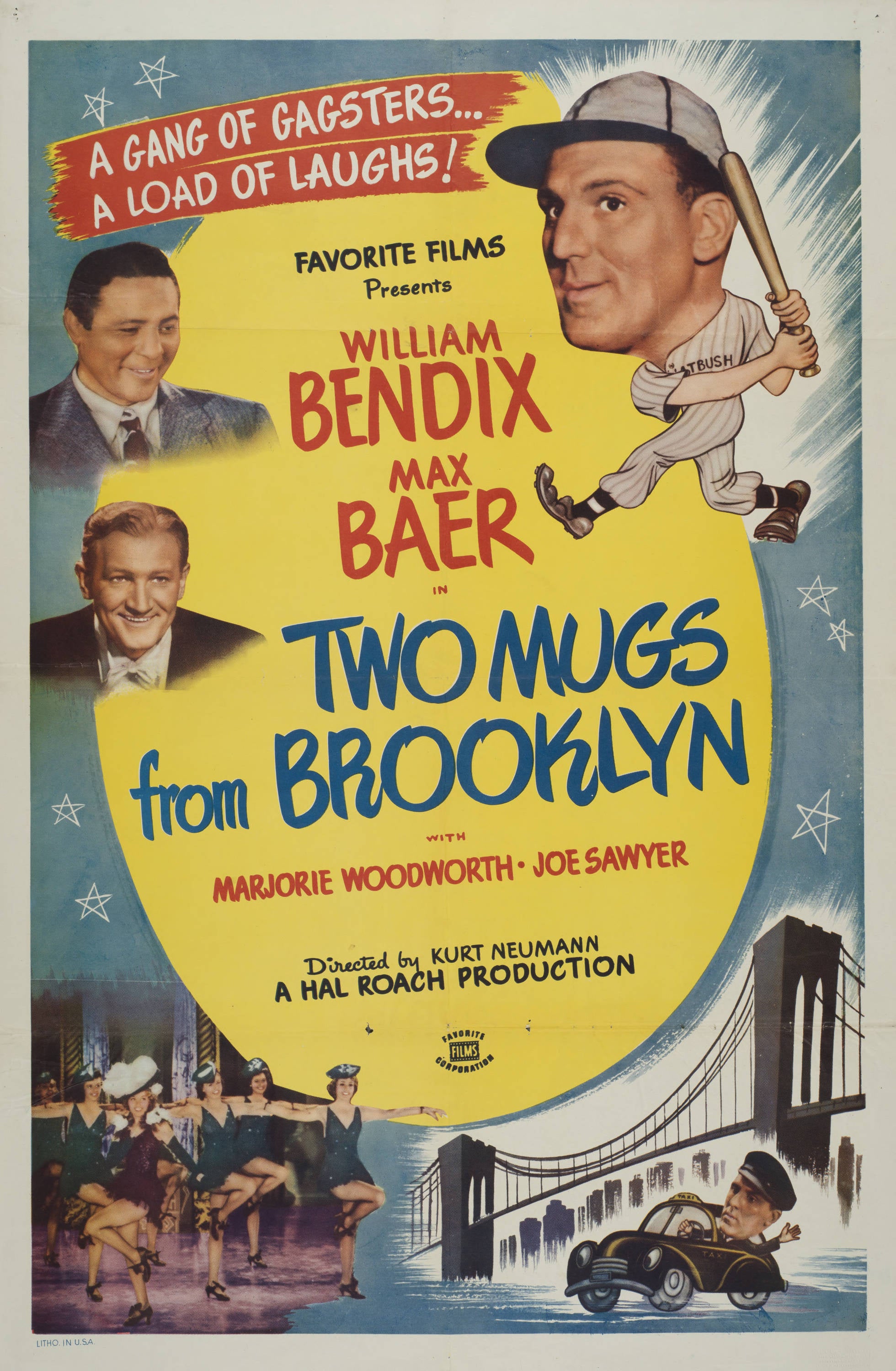 "Two Mugs from Brooklyn" (1942) - Classic Movie Poster TheHistoryPrint