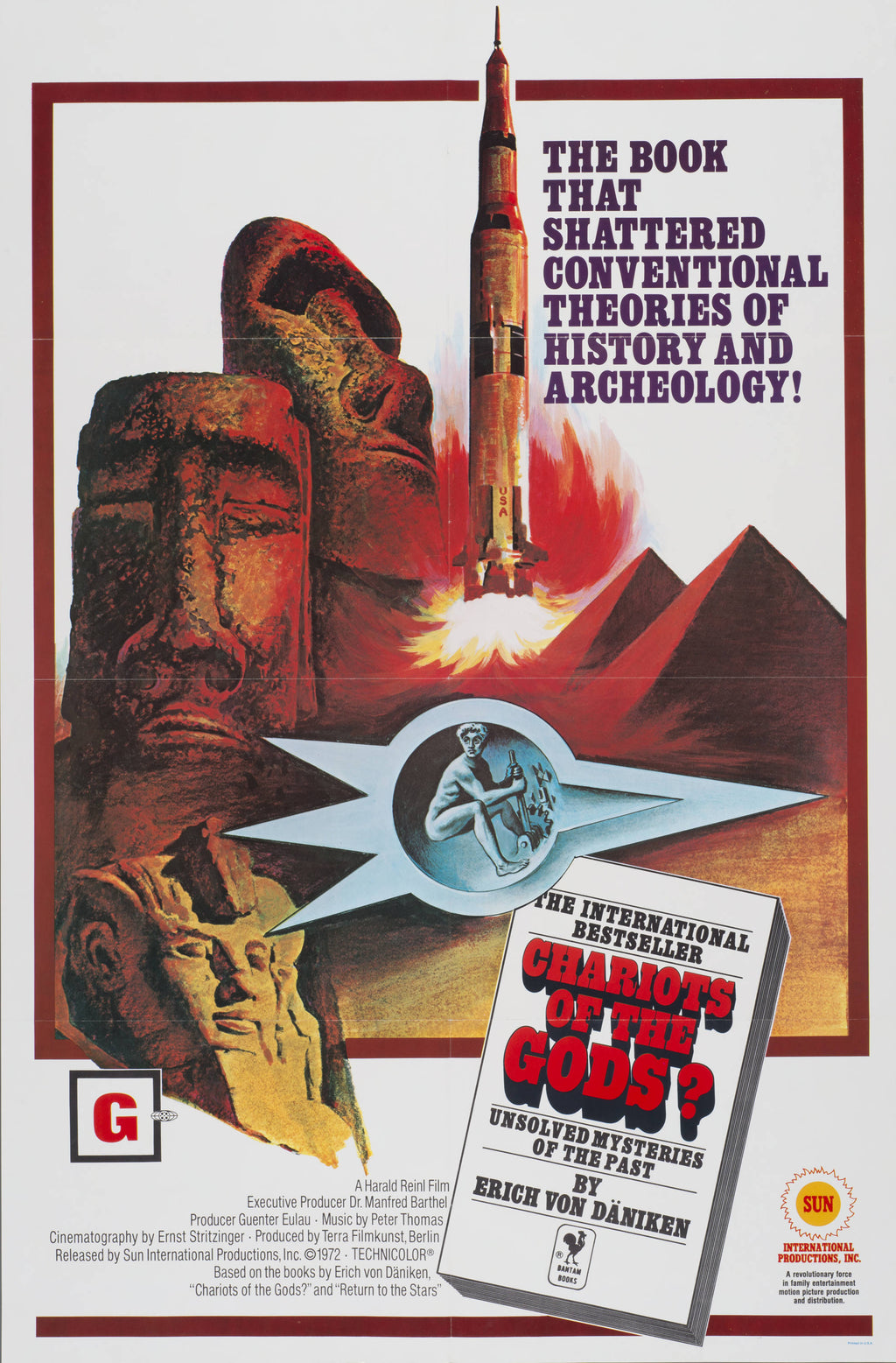"Chariots of the Gods?" (1972) - Classic Movie Poster TheHistoryPrint