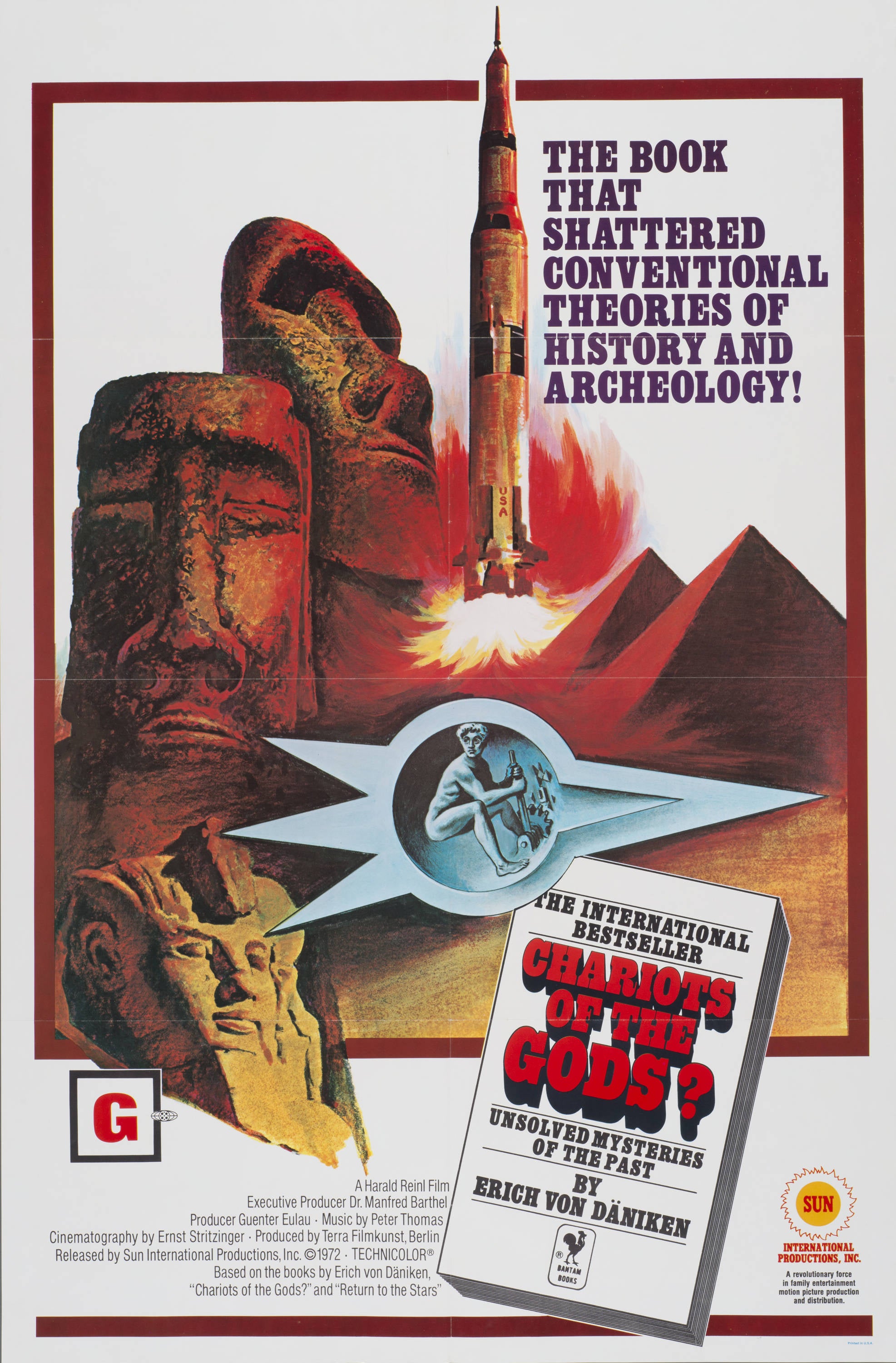 "Chariots of the Gods?" (1972) - Classic Movie Poster TheHistoryPrint