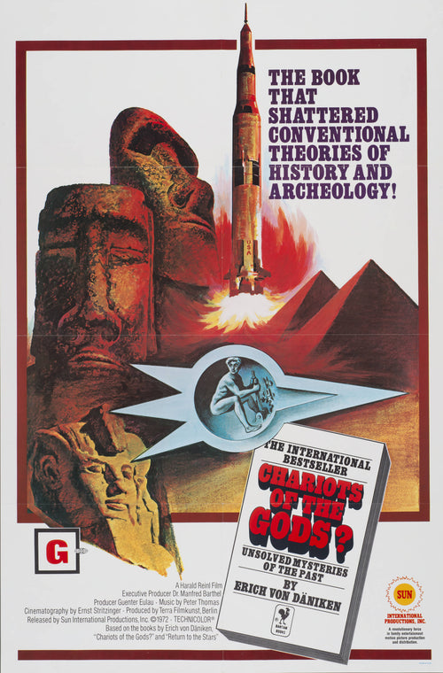 "Chariots of the Gods?" (1972) - Classic Movie Poster TheHistoryPrint