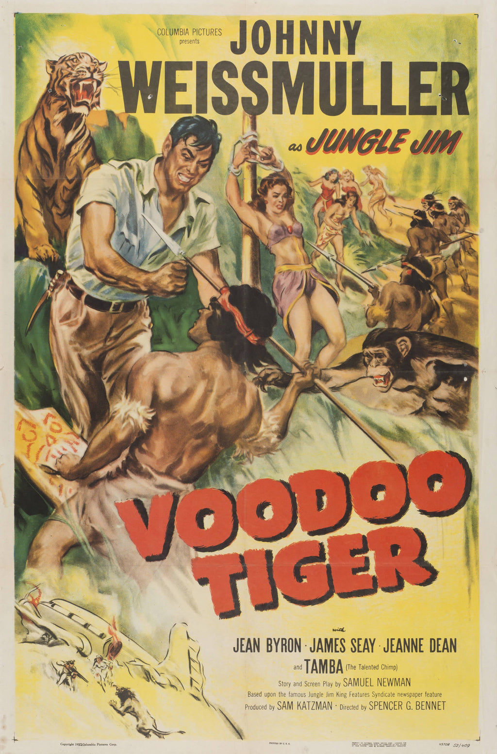 "Voodoo Tiger" - Classic Movie Poster TheHistoryPrint