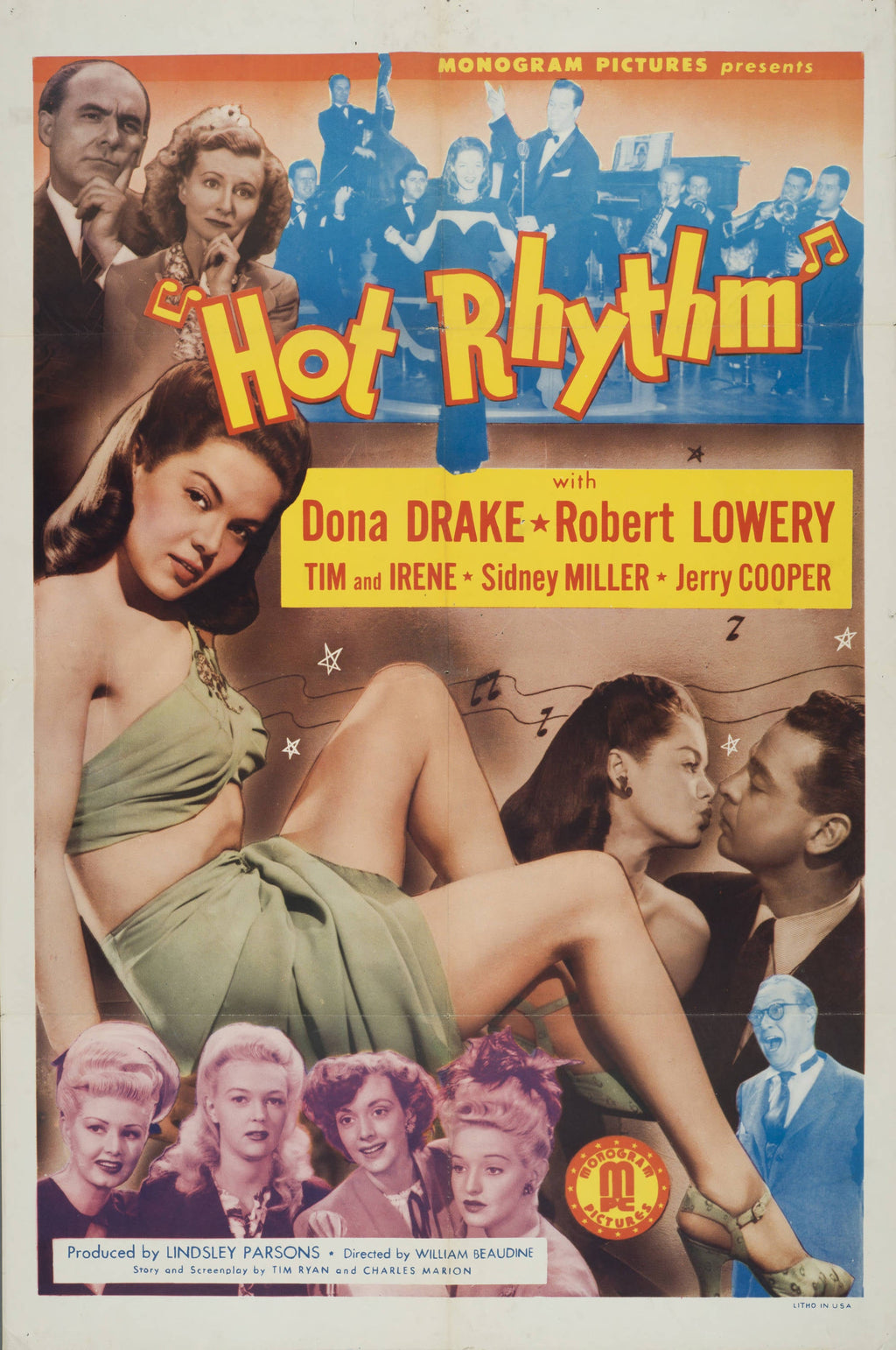 "Hot Rhythm" (1944) - Classic Movie Poster TheHistoryPrint