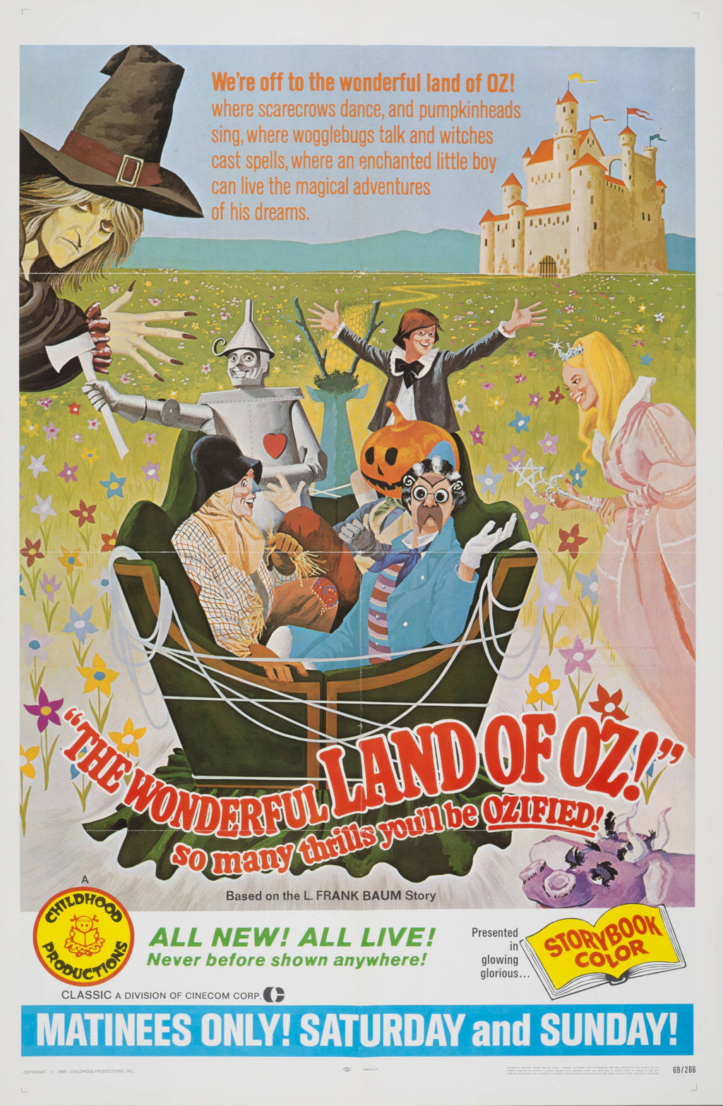 "The Wonderful Land of Oz!" (1969) - Classic Movie Poster TheHistoryPrint