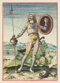 Pictish Warrior – After John White, Engraved by Theodore de Bry (1590) - Classic Historical Fine Art Print TheHistoryPrint