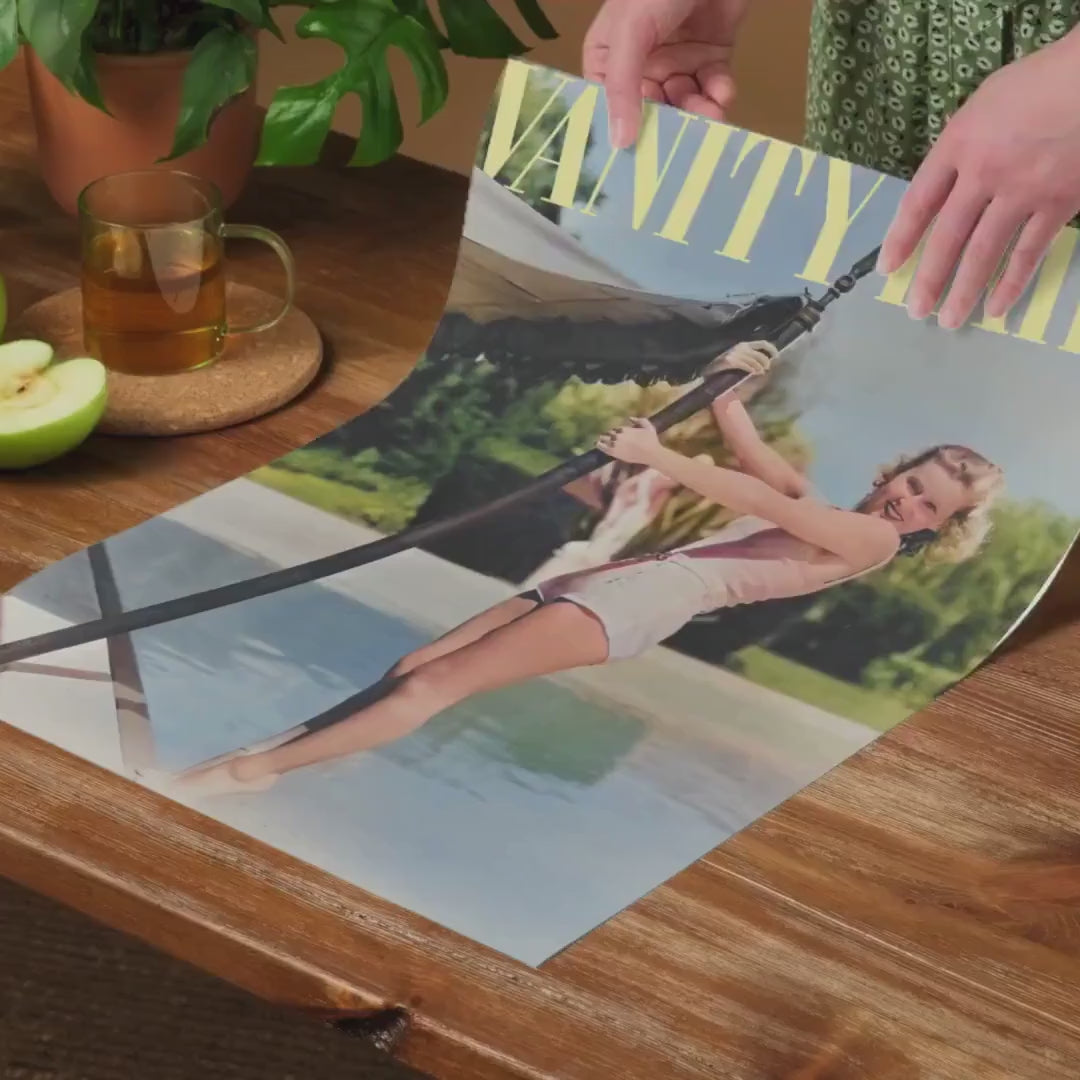 Pool Model Print | Old Money Poster | Vintage Vanity Fair Poster