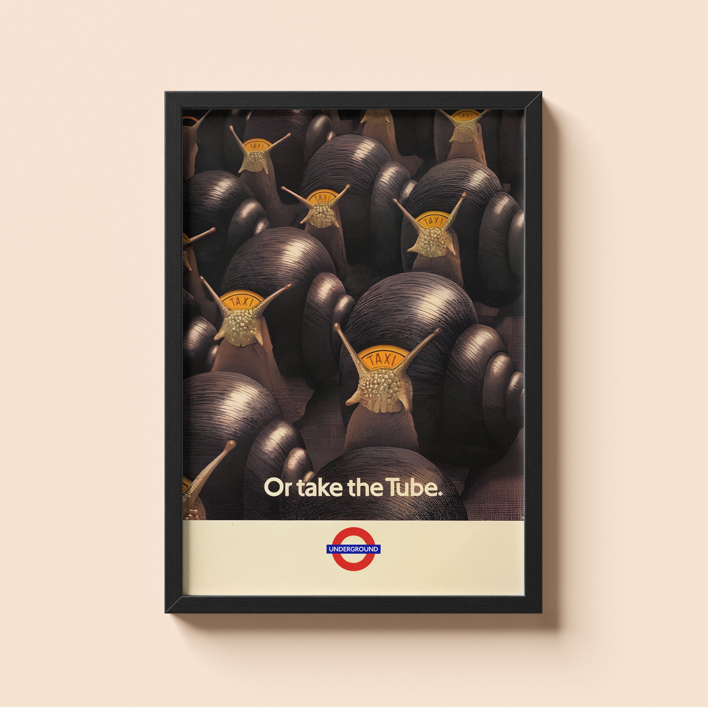 "Take the Tube - Snail Taxis" - Classic Railway Posters