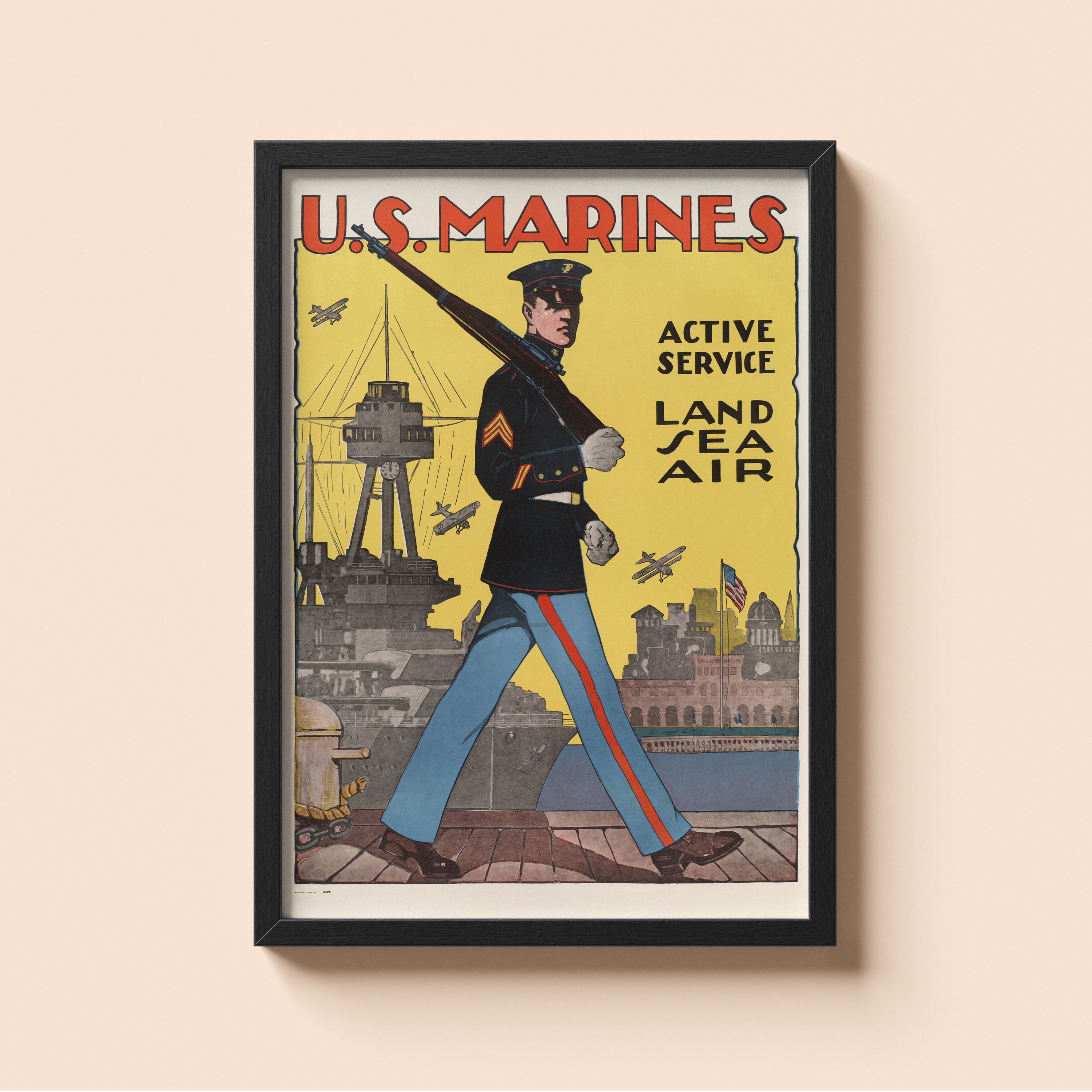 "US Marines" - US WW2 Propaganda Poster